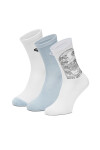 Roxy Дълги чорапи AS__05W_SS25 (3-PACK) Бял - Mera.bg