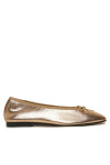 Tommy Hilfiger Балеринки Ballerina Soft Leather Metallic FW0FW08452 Златист - Mera.bg
