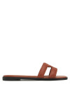 Tommy Hilfiger Чехли Th Logo Strap Mule FW0FW08671 Кафяв - Mera.bg