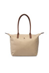 Tommy Hilfiger Дамска чанта Popette Tote AW0AW17711 Кафяв - Mera.bg