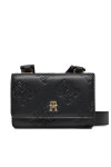 Tommy Hilfiger Дамска чанта Th Refined Crossover Mono AW0AW15727 Черен - Mera.bg