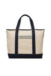 Tommy Hilfiger Дамска чанта Th Summer Canvas Tote AW0AW17421 Бежов - Mera.bg