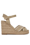Tommy Hilfiger Еспадрили Espad High Wedge FW0FW08668 Бежов - Mera.bg