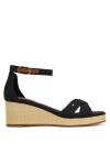 Tommy Hilfiger Еспадрили Flag Criss-Cros Mid Wedge Espad FW0FW08481 Черен - Mera.bg
