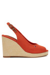 Tommy Hilfiger Еспадрили Flag High Wedge Espad Slingback FW0FW08597 Оранжев - Mera.bg