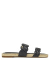 Tommy Hilfiger Еспадрили Leather Rope Espadrille Mule FW0FW08503 Черен - Mera.bg