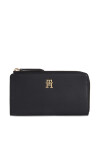 Tommy Hilfiger Портфейл Th Feminine Large Slim Wallet AW0AW14890 Черен - Mera.bg