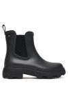 Tommy Hilfiger Гумени ботуши Flag Ankle Warm Lining FW0FW08974 Черен - Mera.bg