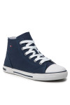 Tommy Hilfiger Кецове Higt Top Lace-Up T3X4-32209-0890 S Тъмносин - Mera.bg