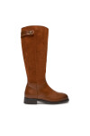 Tommy Hilfiger Офицерки Th Stud Leather Mix Long Boot FW0FW08341 Кафяв - Mera.bg