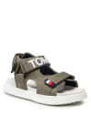 Tommy Hilfiger Сандали Velcro Sandal T3B2-32257-0208 S Military Green 414 - Mera.bg