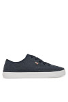 Tommy Hilfiger Сникърси Washed Canvas Vulc Sneaker FW0FW08894 Тъмносин - Mera.bg