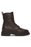 Tommy Hilfiger Туристически oбувки Th Plaque Pebble Lace Boot Warm FW0FW08767 Кафяв - Mera.bg