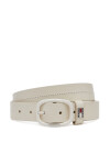 Tommy Jeans Дамски колан Tjw Oval Tonal 3.0 AW0AW17392 Бял - Mera.bg
