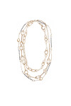 Weekend Max Mara Колие Jabot 2525756065650 Златист - Mera.bg