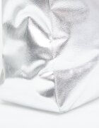 adidas Originals Чанта adidas Shopper Metallic Pu Bag Silver Met.