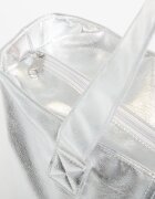 adidas Originals Чанта adidas Shopper Metallic Pu Bag Silver Met.