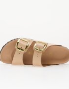 Birkenstock Arizona Big Buckle Natural Leather Patent Women High-Shine New Beige