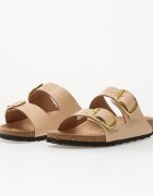 Birkenstock Arizona Big Buckle Natural Leather Patent Women High-Shine New Beige