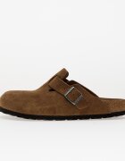 Birkenstock Boston Soft Footbed Suede Leather Dark Tea Tonal Fb
