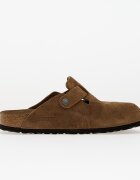 Birkenstock Boston Soft Footbed Suede Leather Dark Tea Tonal Fb
