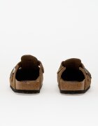 Birkenstock Boston Soft Footbed Suede Leather Dark Tea Tonal Fb