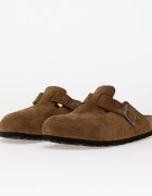 Birkenstock Boston Soft Footbed Suede Leather Dark Tea Tonal Fb