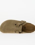 Birkenstock Boston Suede Leather Faded Khaki