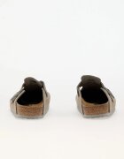 Birkenstock Boston Suede Leather Stone Coin