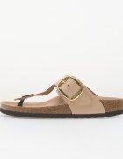 Birkenstock Gizeh Big Buckle Natural Leather Patent Women High-Shine New Beige