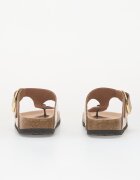 Birkenstock Gizeh Big Buckle Natural Leather Patent Women High-Shine New Beige