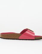 Birkenstock Madrid Big Buckle Natural Leather Patent Women High-Shine Fuchsia Tulip