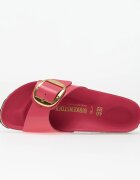 Birkenstock Madrid Big Buckle Natural Leather Patent Women High-Shine Fuchsia Tulip