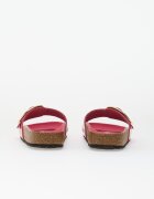Birkenstock Madrid Big Buckle Natural Leather Patent Women High-Shine Fuchsia Tulip