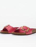 Birkenstock Madrid Big Buckle Natural Leather Patent Women High-Shine Fuchsia Tulip