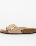 Birkenstock Madrid Big Buckle Natural Leather Patent Women High-Shine New Beige
