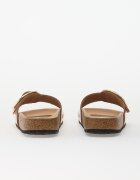 Birkenstock Madrid Big Buckle Natural Leather Patent Women High-Shine New Beige