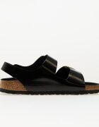 Birkenstock Milano Big Buckle Natural Leather Patent High-Shine Black