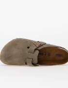 Birkenstock Обувки Boston Soft Fotbed Velvet Leather Taupe