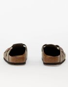 Birkenstock Обувки Boston Soft Fotbed Velvet Leather Taupe