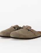 Birkenstock Обувки Boston Soft Fotbed Velvet Leather Taupe