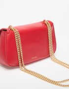 Calvin Klein Чанта Ck Convertible Chain Small Bag Bordeaux Wine