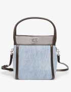Calvin Klein Чанта Ck Denim Bucket With Strap LIGHT WASH DENIM