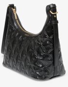 Calvin Klein Чанта Emblem Aop Debossed Shoulder Bag Black