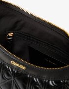 Calvin Klein Чанта Emblem Aop Debossed Shoulder Bag Black