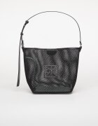 Calvin Klein Чанта Emblem Mesh Bucket Black