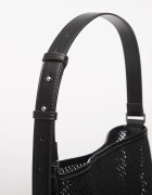 Calvin Klein Чанта Emblem Mesh Bucket Black