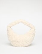 Calvin Klein Чанта Sherpa Ck Zip Puller Crossover Beige