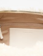 Calvin Klein Чанта Sherpa Ck Zip Puller Crossover Beige