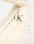 Calvin Klein Чанта Sherpa Ck Zip Puller Crossover Beige